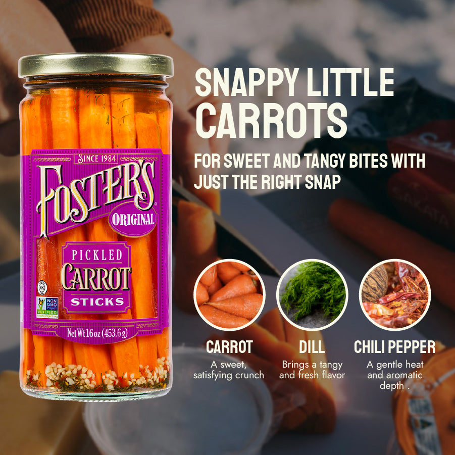 Buy Foster's Pickled Carrots - Crunchy & Delicious Treat