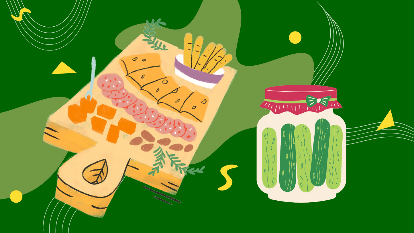 Get Your Crunch On! A Pickled Veggie-Packed Charcuterie Board